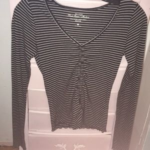 Hollister black and white stripes